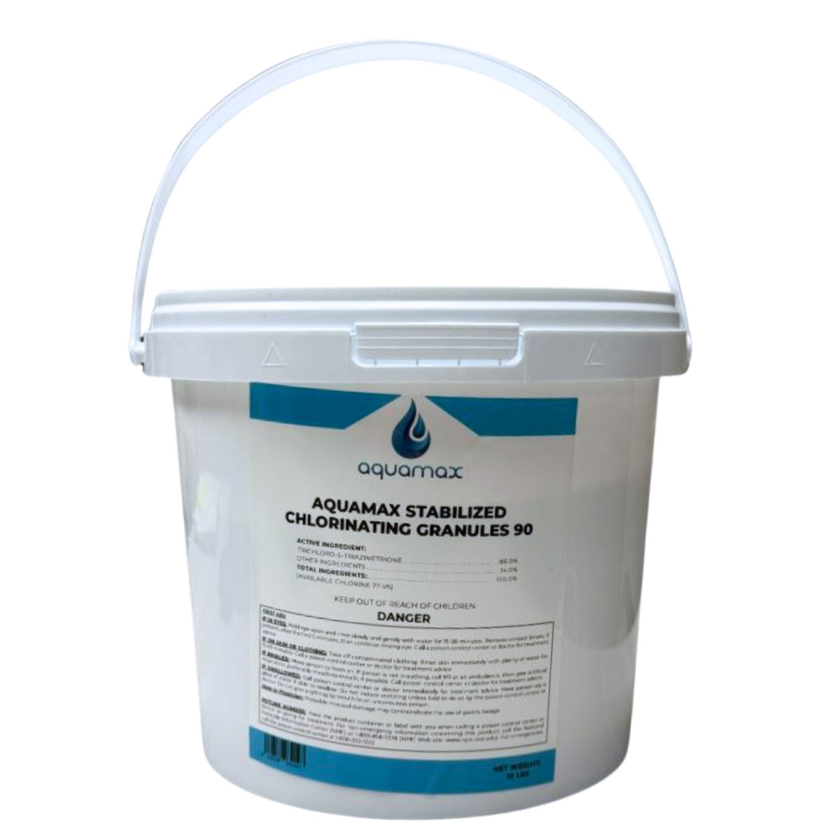 AquaMax Granular Trichlor 10lb pool sanitizer and algaecide for professional pool contractors and service companies