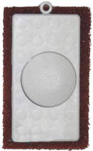 SCRUB PAD WITH KNOB - HARD (BROWN) - PROD075