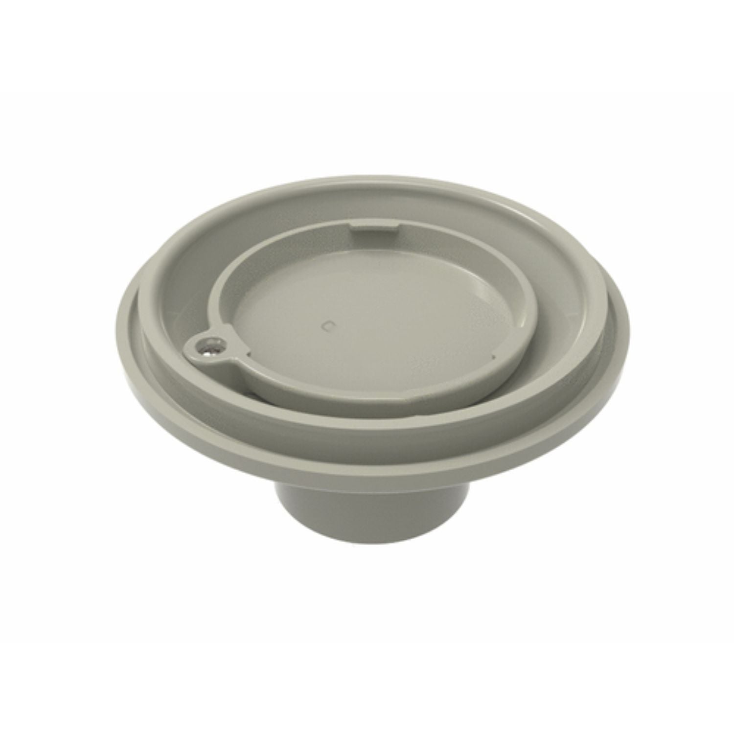 PTFR-03 2 inch adjustable pebble top pool inlet fitting in light gray for professional pool contractors