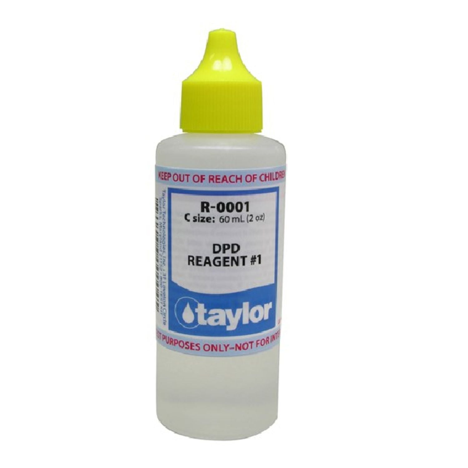 Taylor DPD Reagent #1 2oz dropper bottle R-0001-C for professional pool water testing chlorine bromine levels