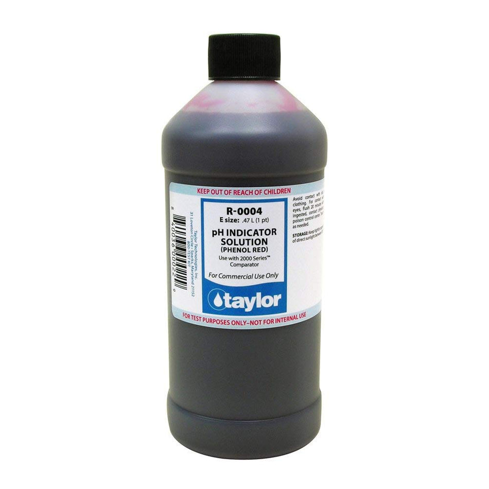 TAYLOR PH INDICATOR SOLUTION, 16 OZ - R-0004 PT