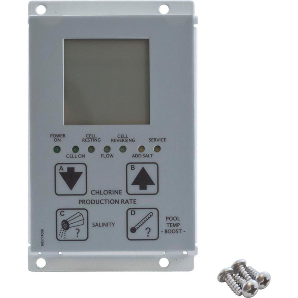Zodiac Aquapure replacement PCB user interface board R0467400 with LCD display for pool service contractors