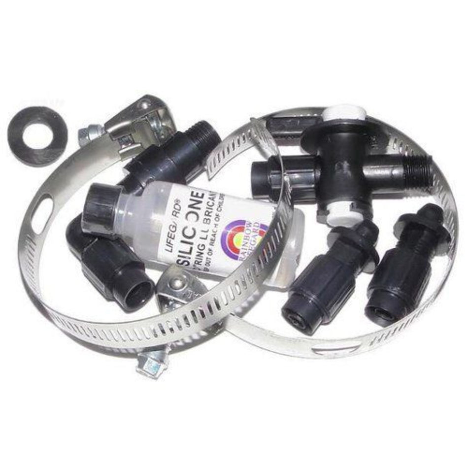 Pentair R172064 Rainbow replacement parts bag with tube fittings gaskets and valves for pool service contractors