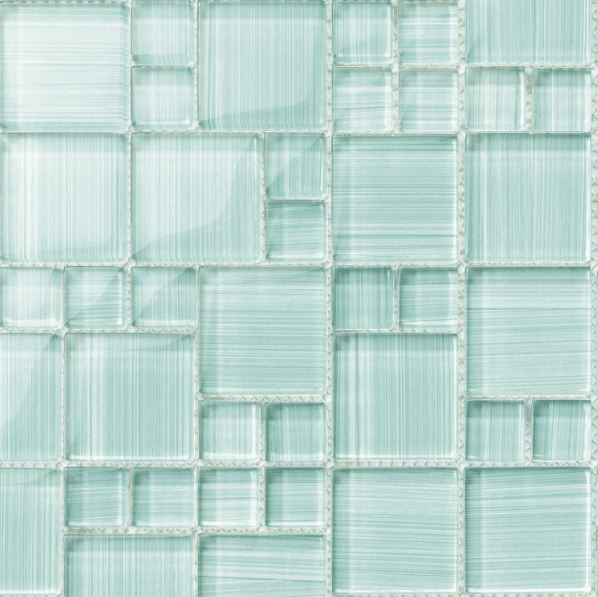 Alttoglass Hawai turquoise mixed glass mosaic tile S0025 for professional pool contractors and spa installations