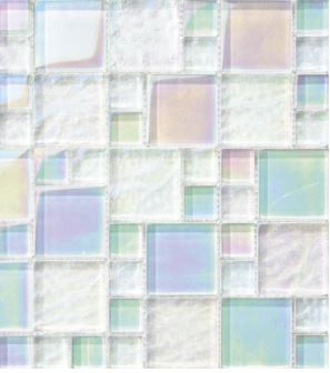 GLASS TILE BAHAMA EXUMA FRENCH PATTERN - S0026