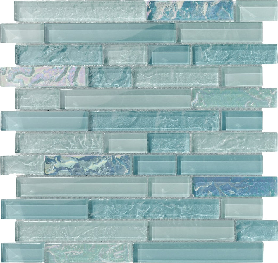 BAHAMA INAGUA GLASS TILE 1" X 2" - S0033