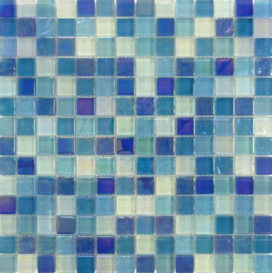 GLASS TILE NEPTINE BLEND 1" X 1" - S1001N