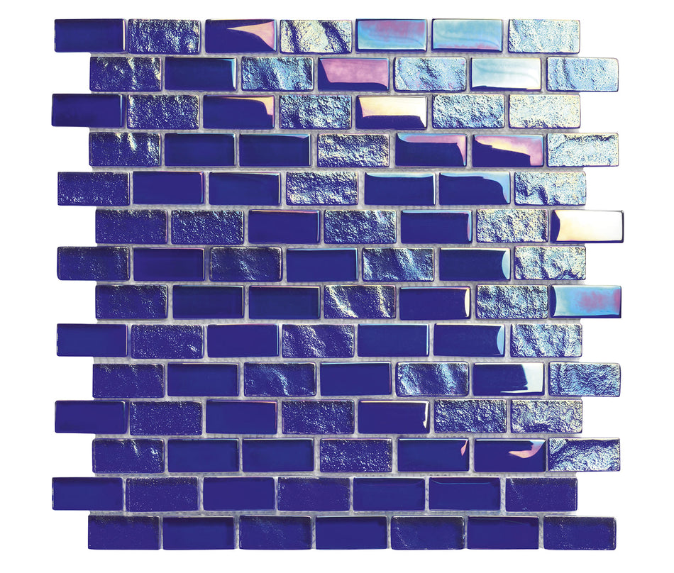 GLASS TILE NEPTUNE COBALT 1" X 2" - S1202