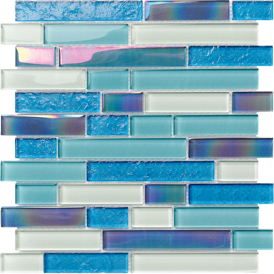 GLASS TILE ATLANTIC MARLIN MIX PATTERN - S1612