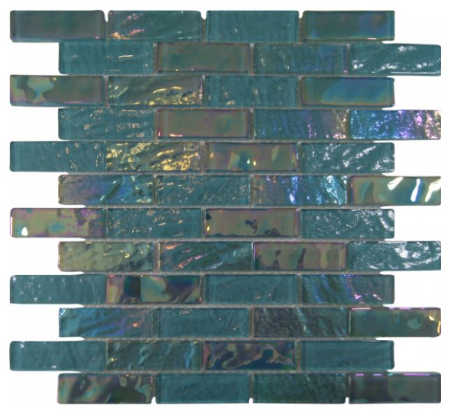 GLASS TILE AQUAMERINE 1" X 3" - S1803