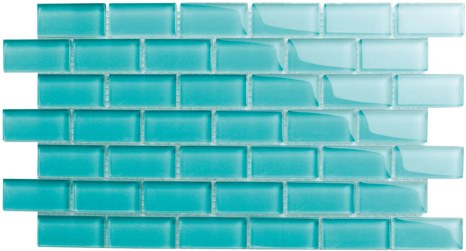 GLASS TILE ARTIC TURQUOISE 1" X 2 - S2001