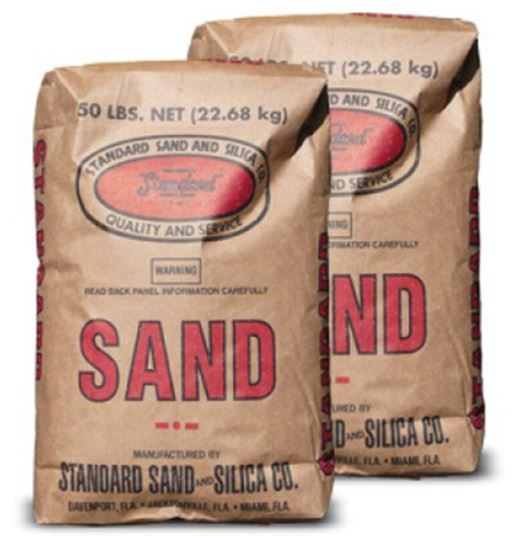 High purity 20-30 silica sand 50lb bag ASTM C778 grade for pool filtration and commercial construction projects