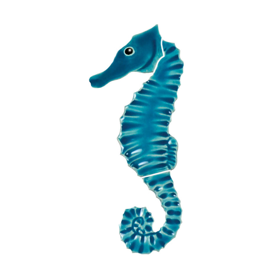 SEAHORSE TILE FIGURE 6'' - AQUA - SHOAQUB