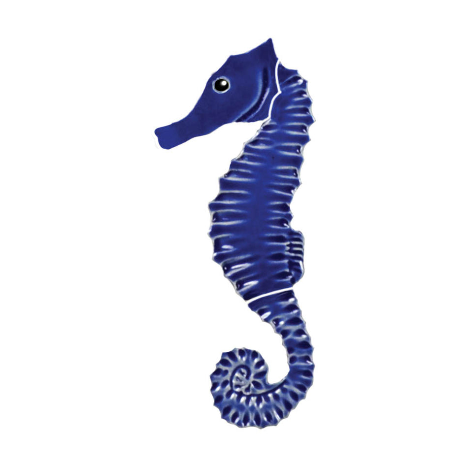 SEAHORSE TILE FIGURE 6'' - BLUE - SHOBLUB