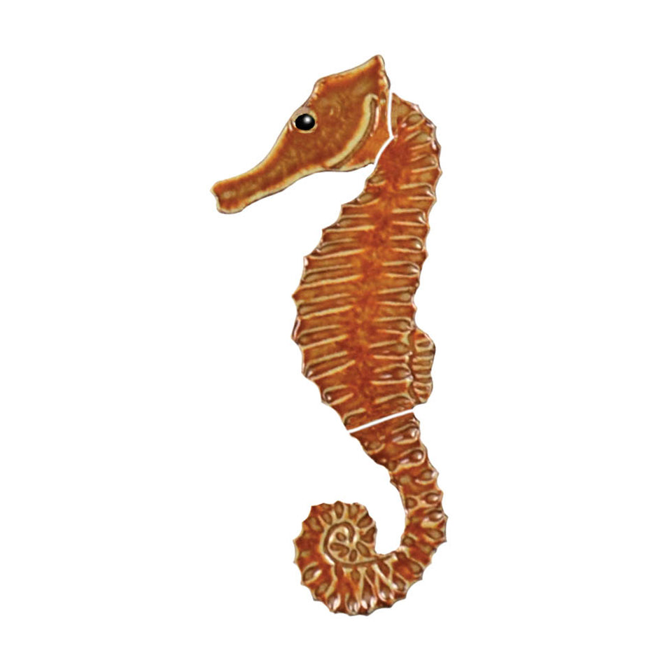 SEAHORSE TILE FIGURE 6'' - BROWN - SHOBROB