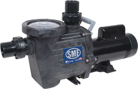 Waterway SMF-107 3/4HP 1-speed pool pump with 2-inch unions and adjustable base for professional pool contractors