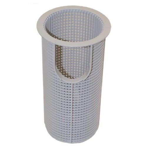 Hayward SPX2800M white plastic strainer basket for Max-Flo pool pumps with 4-inch diameter and debris collection opening