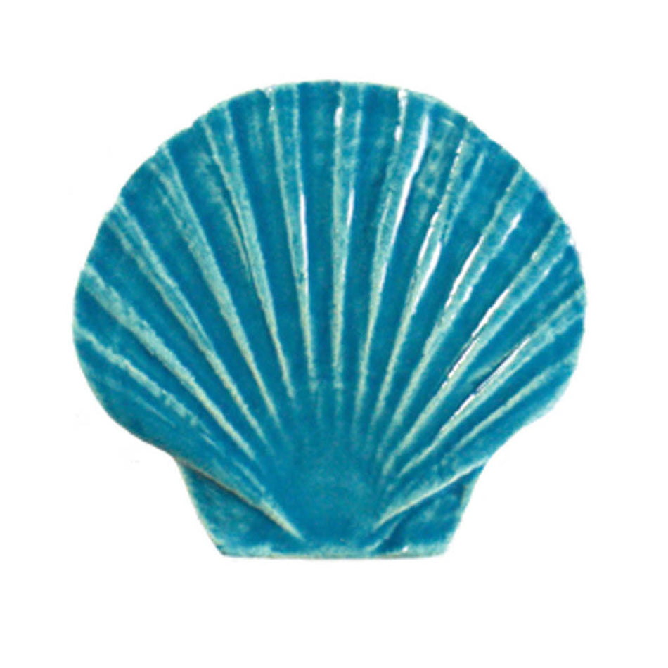 CERAMIC MOSAIC SEASHELL 5" - AQUA - SSHAQUB