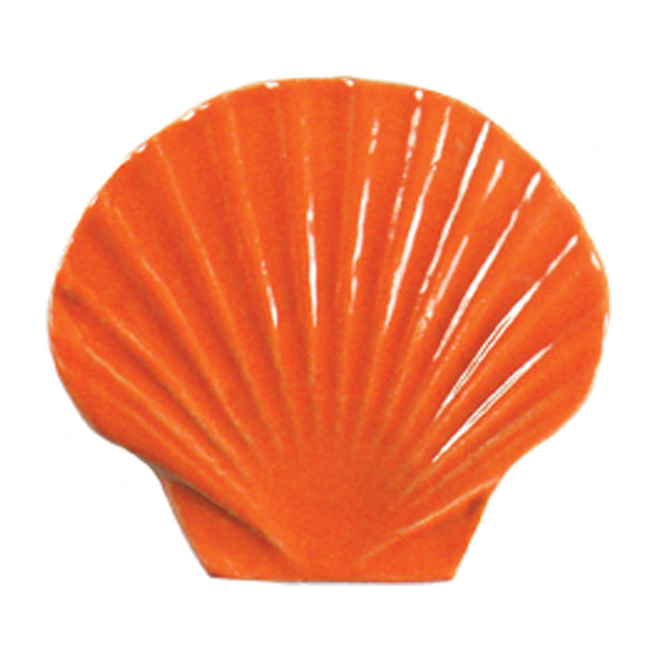 CERAMIC MOSAIC SEASHELL 5" - ORANGE - SSHORAB