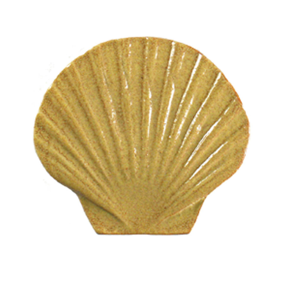 CERAMIC MOSAIC SEASHELL 5" - TAN - SSHTANB