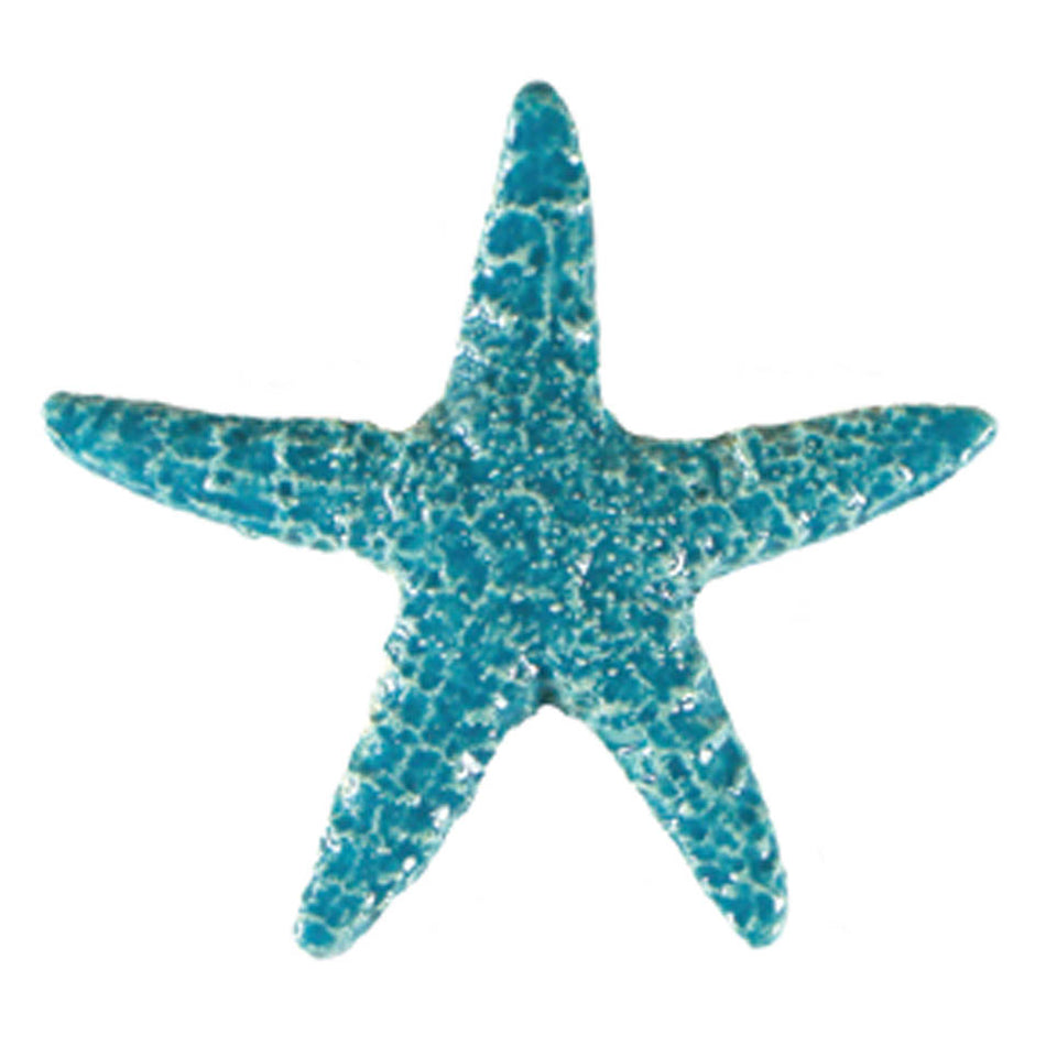 CERAMIC MOSAIC STARFISH 5" - AQUA - STAAQUB