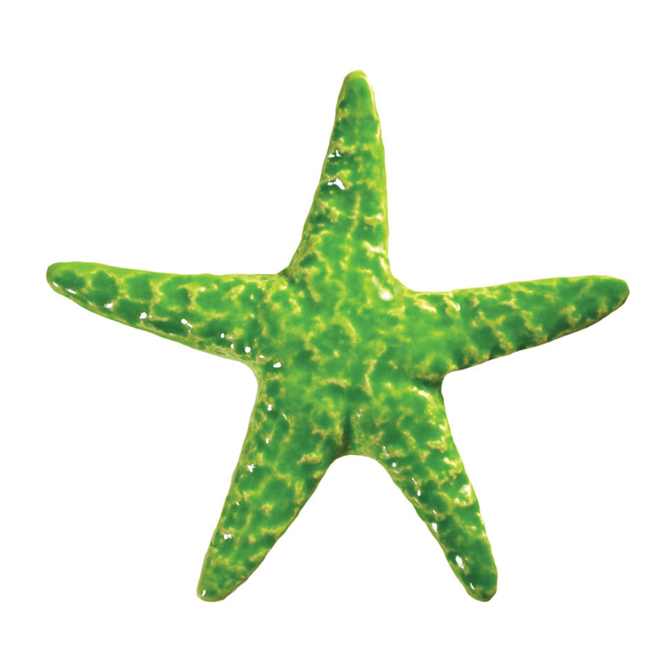 CERAMIC MOSAIC STARFISH 5" - LIME - STALIMB