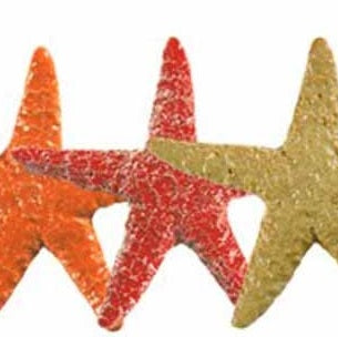 CERAMIC MOSAIC STARFISH 5" - RED - STAREDB