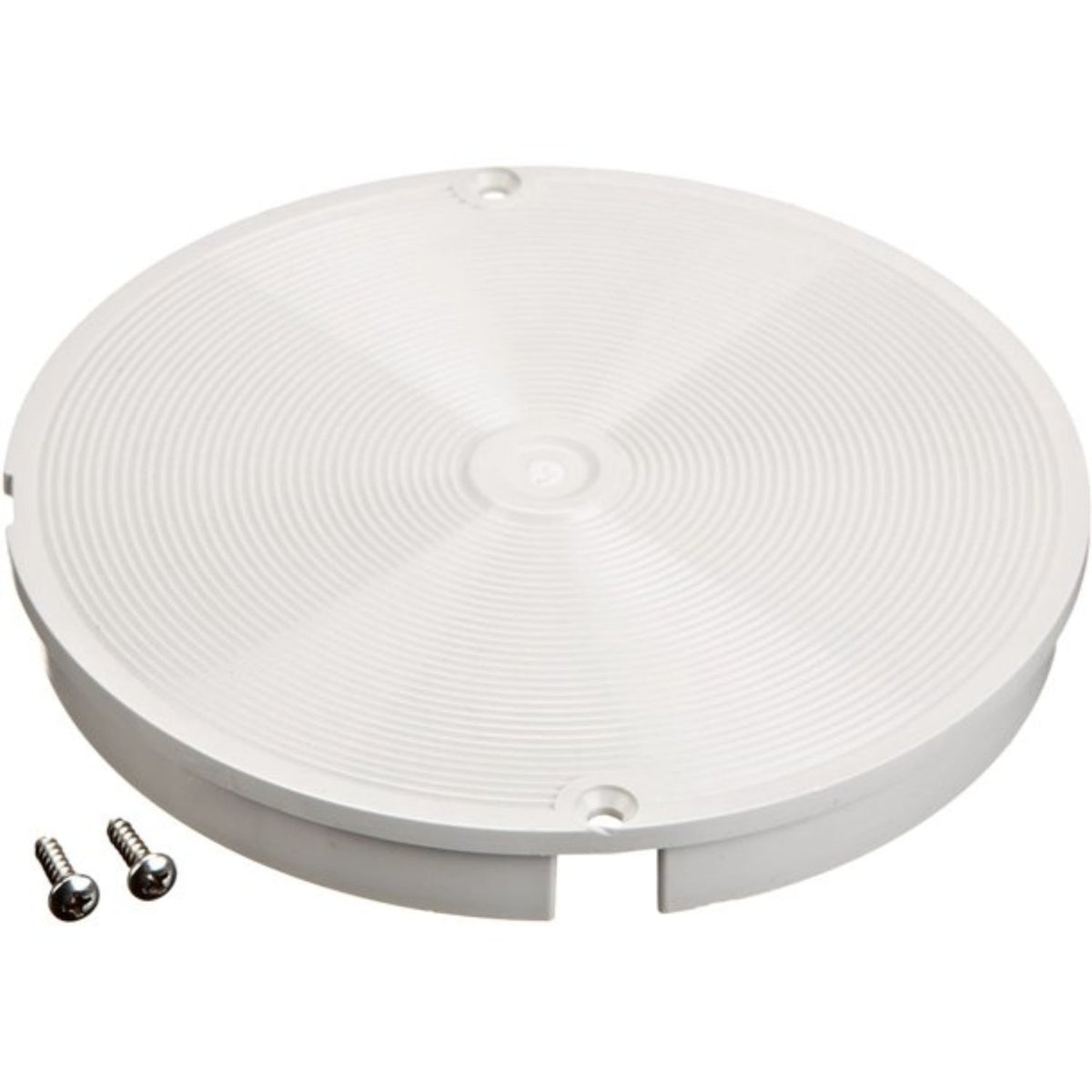Pentair T10W white AutoFill lid with stainless steel screws for pool contractor water level system installations