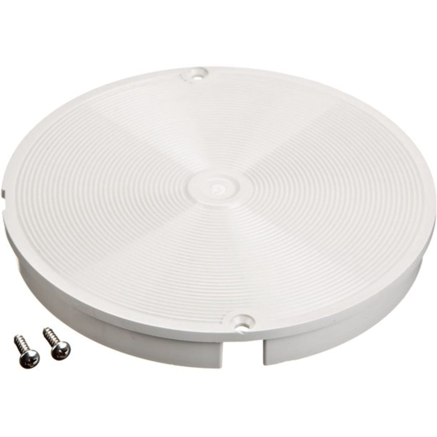 Pentair T10W white AutoFill lid with stainless steel screws for pool contractor water level system installations