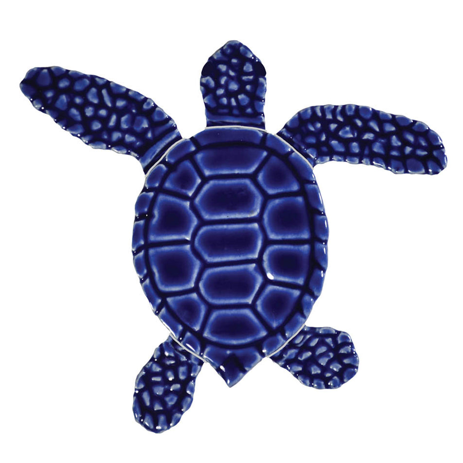 CERAMIC LOGGERHEAD 4" TURTLE C MINI-BLUE - TLMBLUCB