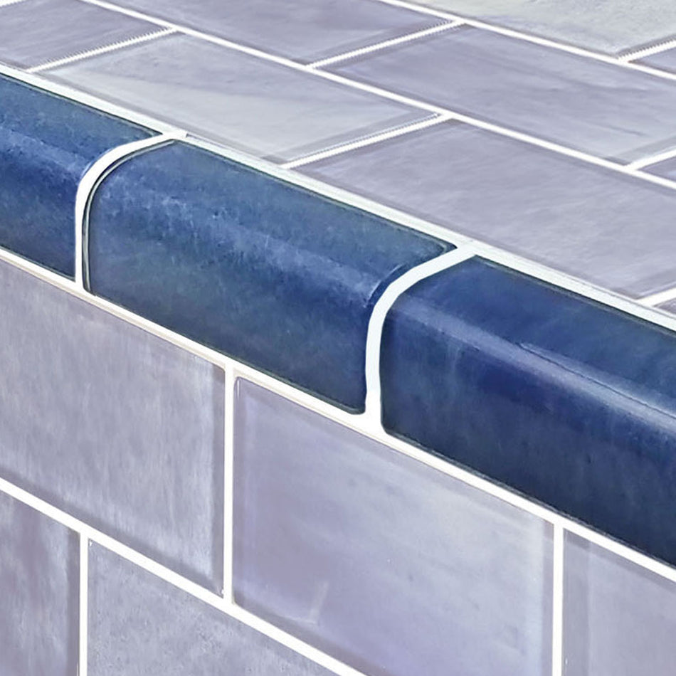 GLASS TILE TRIM - STRATUS BLUE - TRIM-GS84896B1