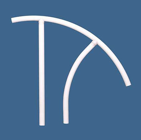 Saftron TRTD-130-G 30 inch gray return to deck pool rail with marine-grade aluminum construction for professional pool contractors