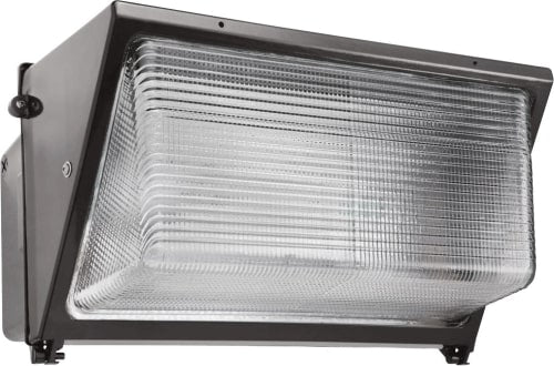 RAB WP4H400QT 400W metal halide wall pack fixture with die-cast aluminum housing for commercial pool facility lighting