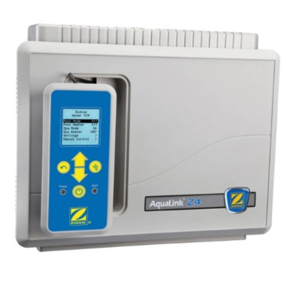 Jandy AquaLink Z4 4-relay pool automation system ZQ-4PSI with removable user interface for professional pool contractors